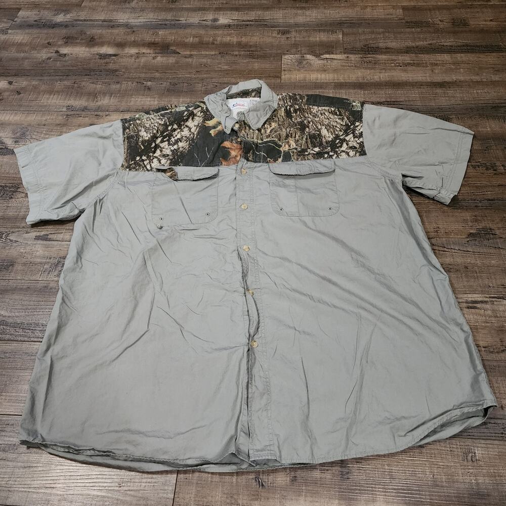 World Wide Sportsman camo short sleeve shirt Size 3XL 2469
